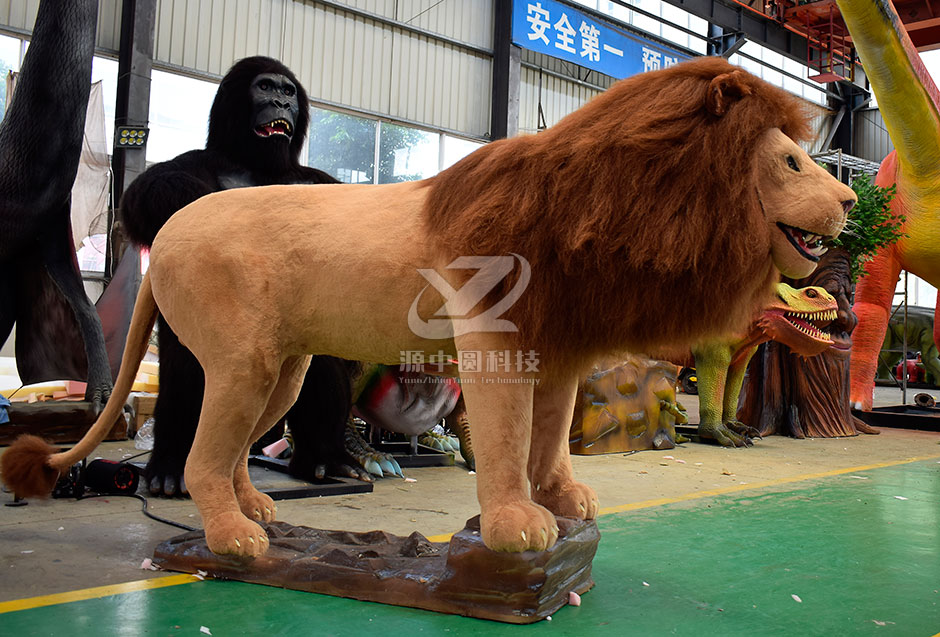 仿真獅子，電動獅子，獅子模型，獅子雕塑